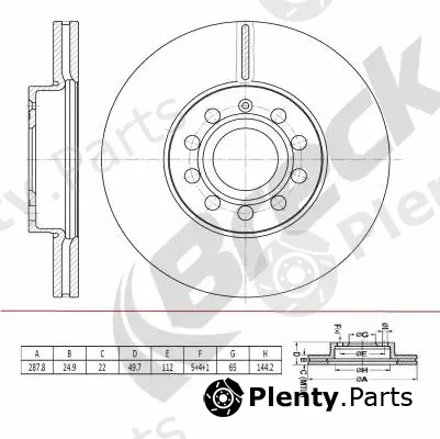 Breck BR447VH100 — Brake Disc