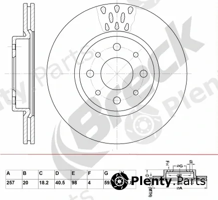 Breck BR324VA100 — Brake Disc