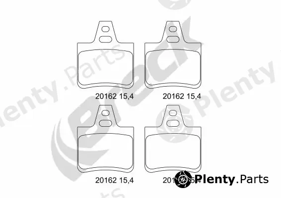 Breck 201620070400 — Brake Pad Set, disc brake