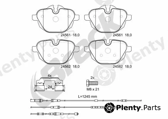 Breck 245610055210 — Brake Pad Set, disc brake