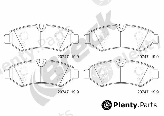 Breck 207470070300 — Brake Pad Set, disc brake