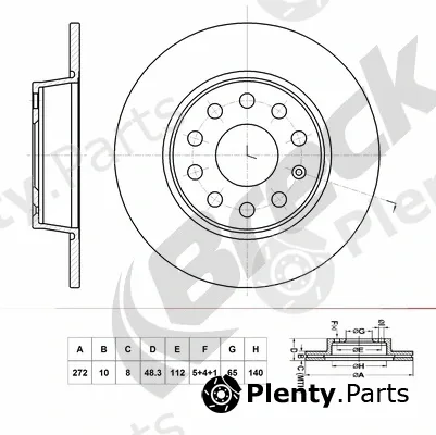 Breck BR071SA100 — Brake Disc