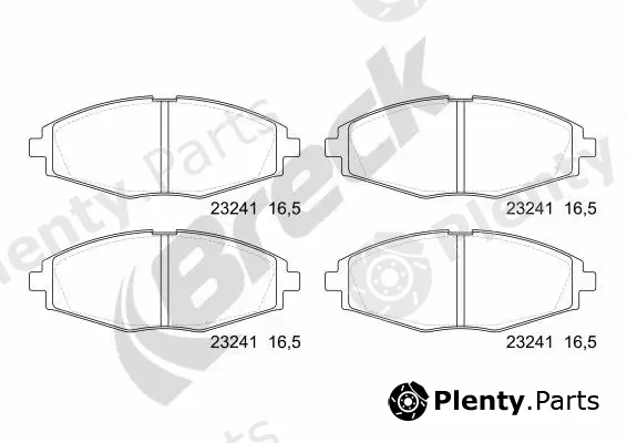 Breck 232410070200 — Brake Pad Set, disc brake