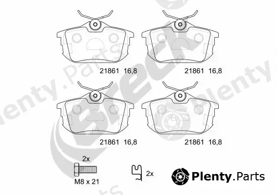 Breck 218611070410 — Brake Pad Set, disc brake