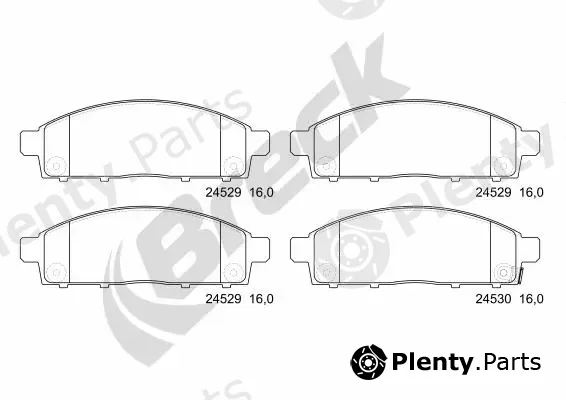 Breck 245290070110 — Brake Pad Set, disc brake