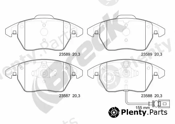Breck 235870070110 — Brake Pad Set, disc brake