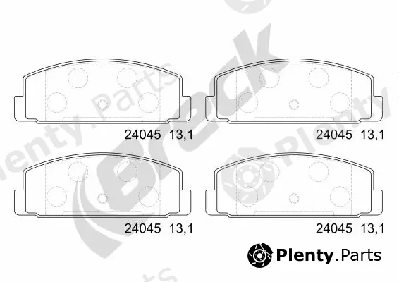 Breck 240450070400 — Brake Pad Set, disc brake