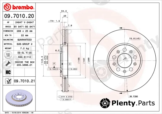 AP 24847V — Brake Disc COATED DISC LINE
