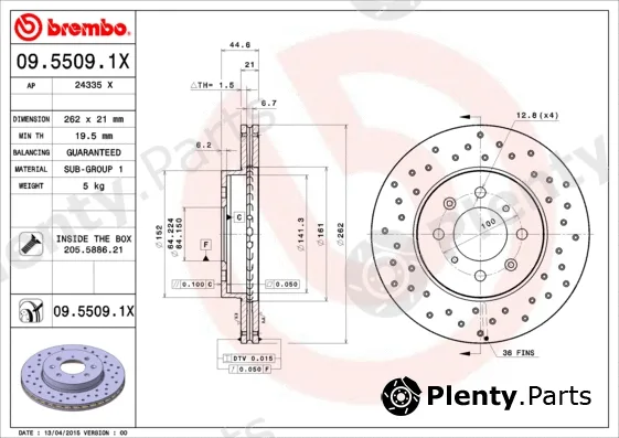 AP 24335X — Brake Disc AP XTRA LINE