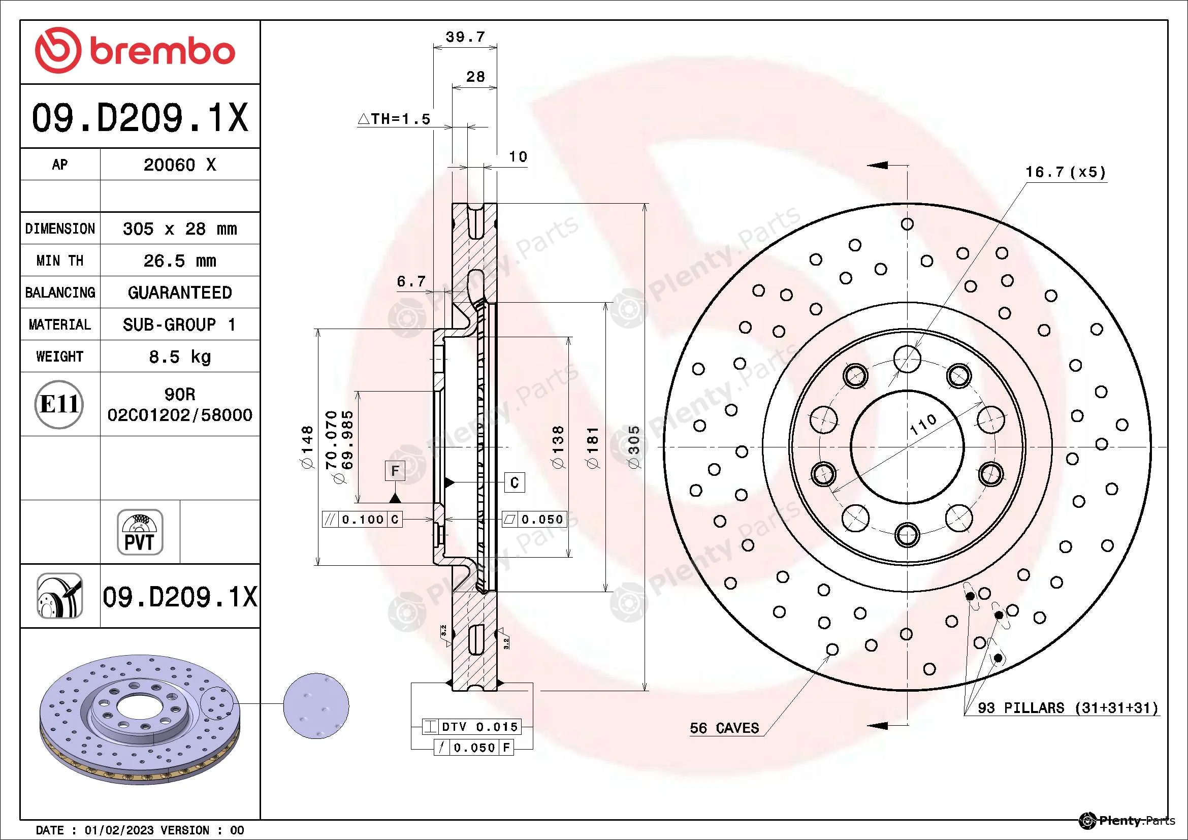 AP 20060X — Brake Disc AP XTRA LINE