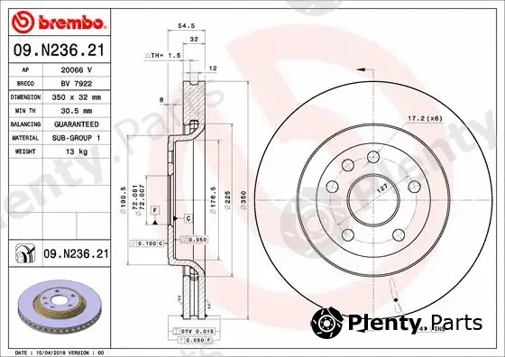 AP 20066V — Brake Disc COATED DISC LINE