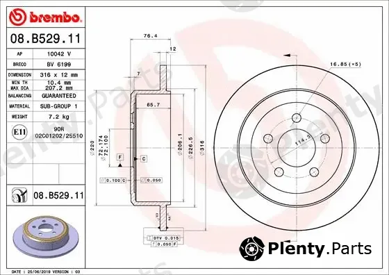 AP 10042V — Brake Disc COATED DISC LINE