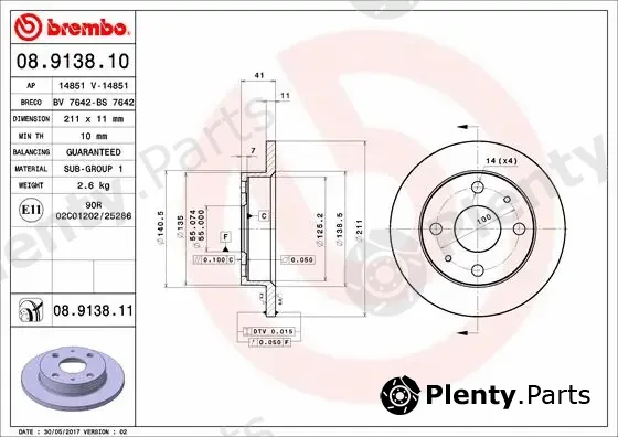 AP 14851 — Brake Disc