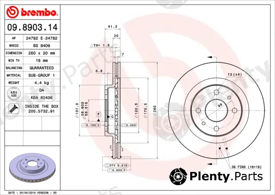 AP 24782E — Brake Disc
