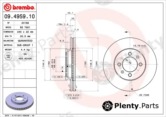 AP 24189 — Brake Disc