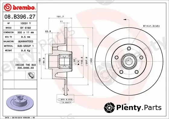 AP 10031Y — Brake Disc BEARING DISC LINE