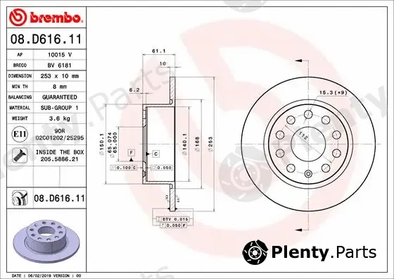 AP 10015V — Brake Disc COATED DISC LINE