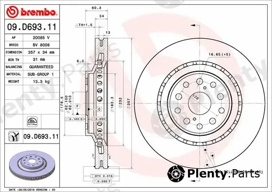 AP 20085V — Brake Disc COATED DISC LINE