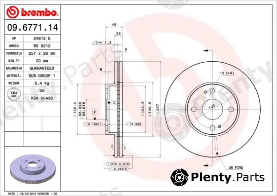 AP 24613E — Brake Disc