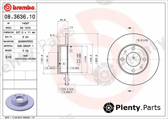 AP 14087 — Brake Disc