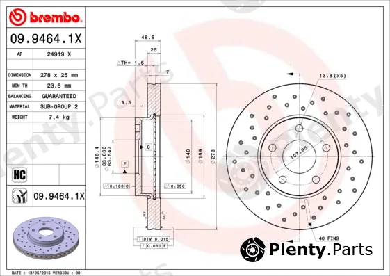 AP 24919X — Brake Disc AP XTRA LINE