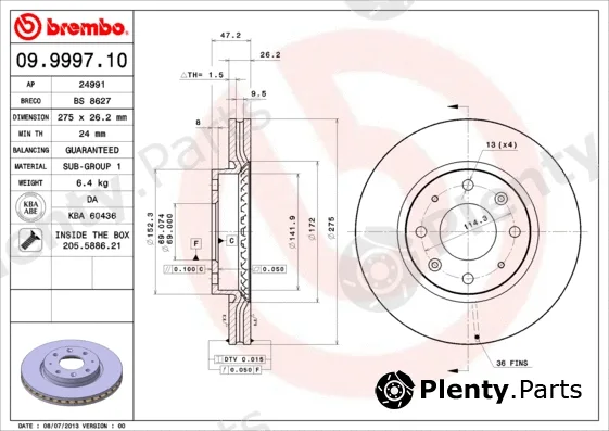 AP 24991 — Brake Disc