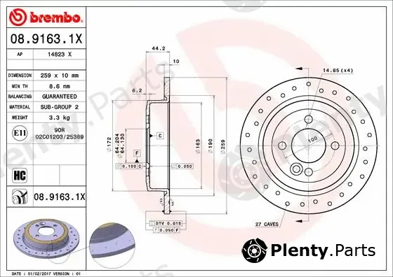 AP 14823X — Brake Disc AP XTRA LINE