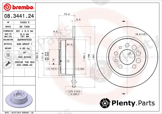AP 10022E — Brake Disc