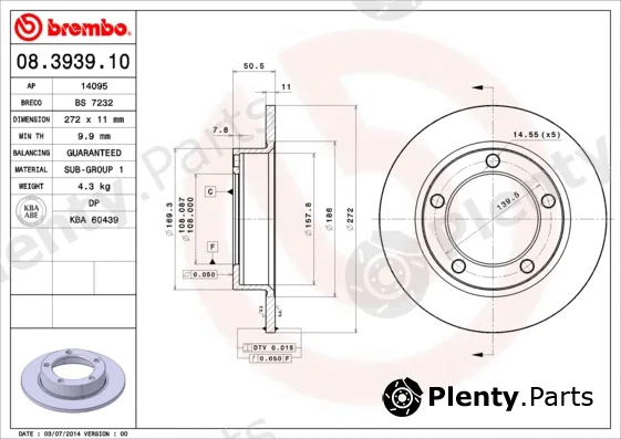AP 14095 — Brake Disc