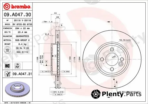 AP 25116 — Brake Disc
