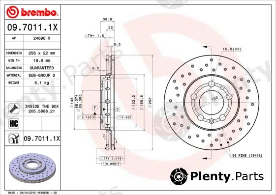AP 24690X — Brake Disc AP XTRA LINE