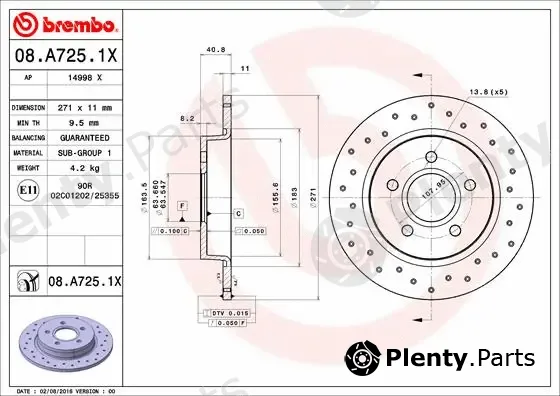 AP 14998X — Brake Disc AP XTRA LINE