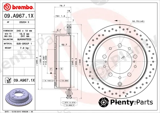AP 25204X — Brake Disc AP XTRA LINE