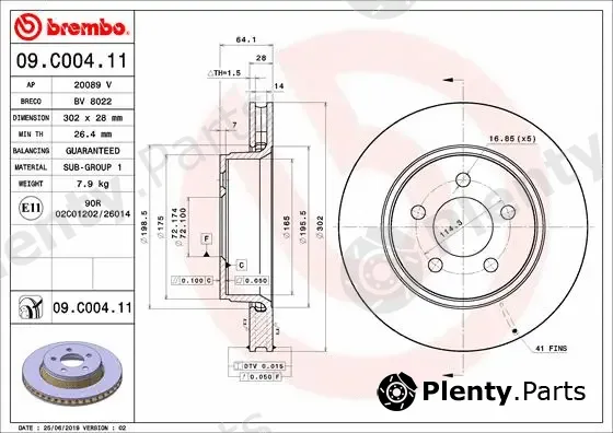 AP 20089V — Brake Disc COATED DISC LINE