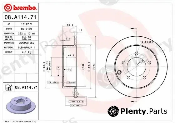AP 15177V — Brake Disc COATED DISC LINE
