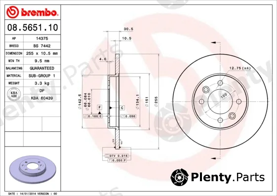 AP 14375 — Brake Disc