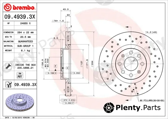 AP 24655X — Brake Disc AP XTRA LINE