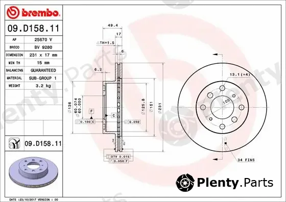 AP 25670V — Brake Disc COATED DISC LINE