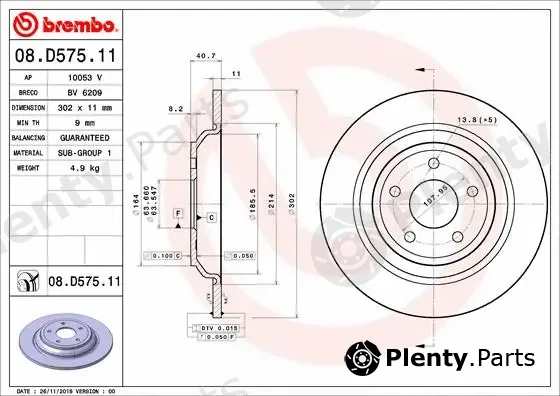 AP 10053V — Brake Disc COATED DISC LINE