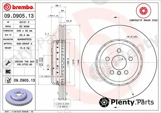 AP 20121Z — Brake Disc TWO-PIECE DISCS LINE