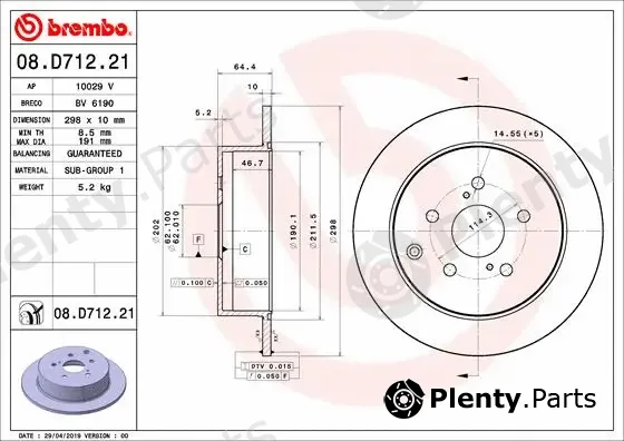 AP 10029V — Brake Disc COATED DISC LINE