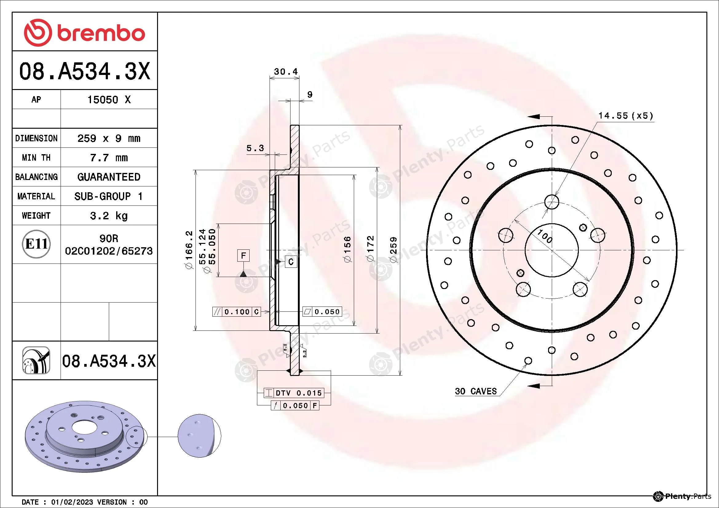AP 15050X — Brake Disc AP XTRA LINE