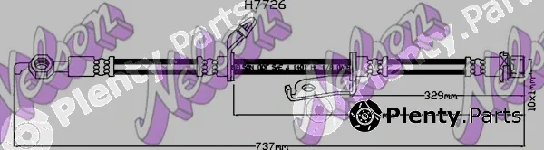 Kawe H7726 — Brake Hose