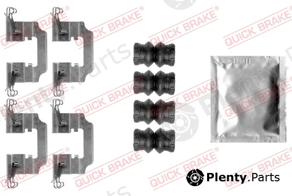 Kawe 109-0008 — Accessory Kit, disc brake pad