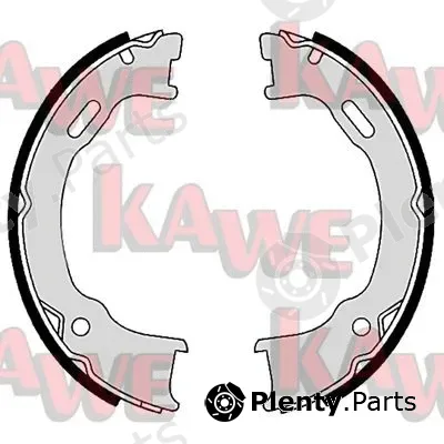 Kawe 09560 — Brake Shoe Set, parking brake