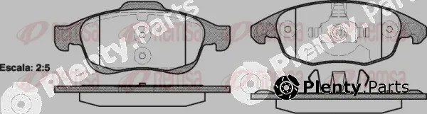 Kawe 124800 — Brake Pad Set, disc brake