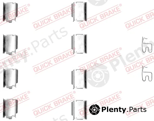 Kawe 109-1246 — Accessory Kit, disc brake pad