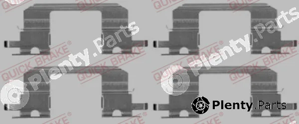 Kawe 109-1672 — Accessory Kit, disc brake pad