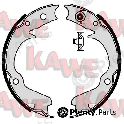 Kawe 08360 — Brake Shoe Set, parking brake