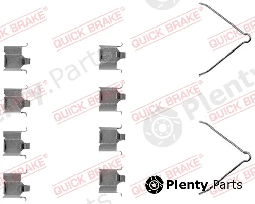 Kawe 109-1166 — Accessory Kit, disc brake pad